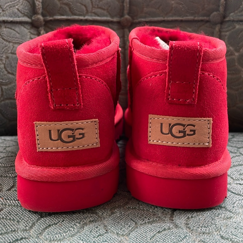 UGG Red Ankle Boots